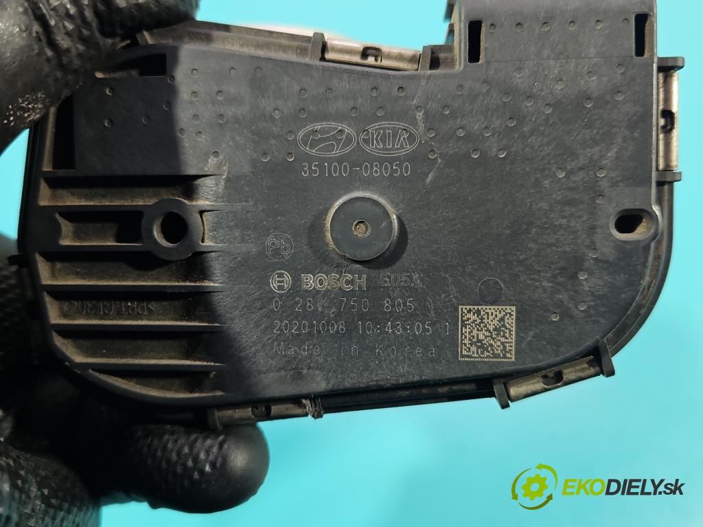 Hyundai i20 III 2020- 1.2 16V 84KM manual 61.8 kW 1197 cm3 5- klapka 35100-08050 (Škrtiaca klapka)