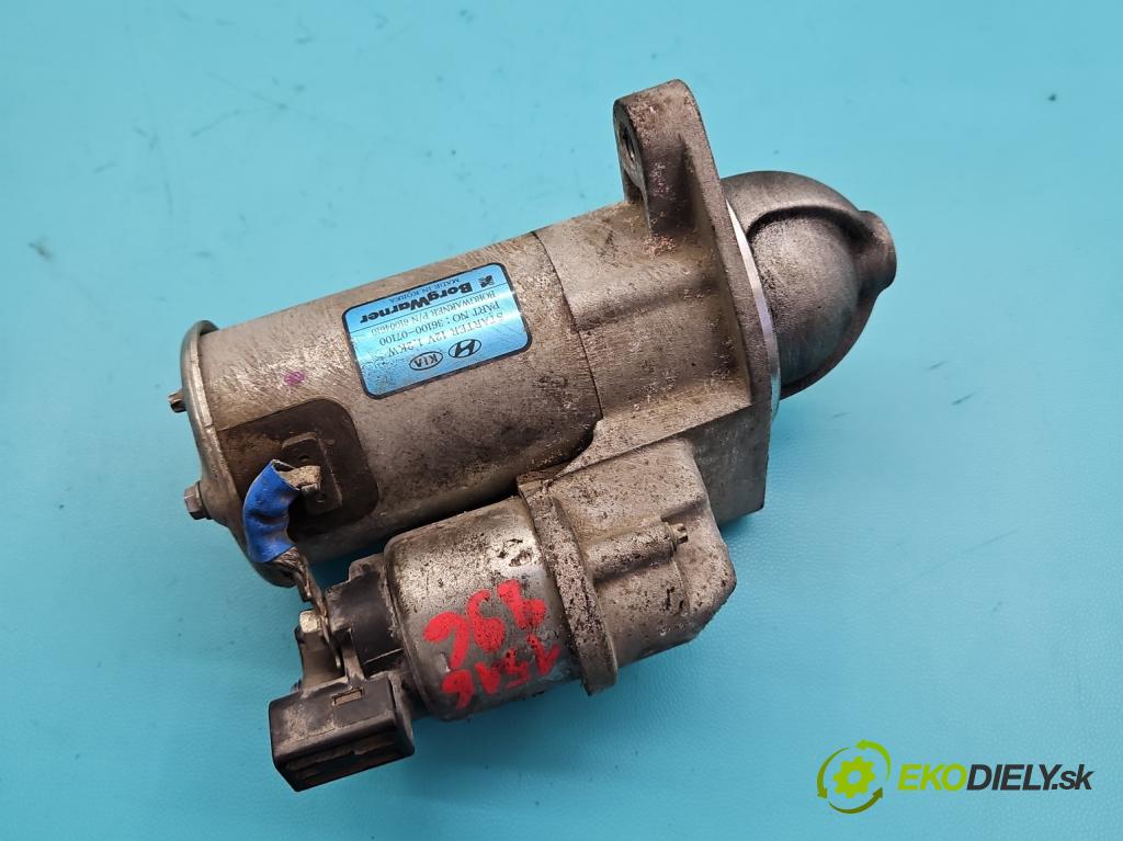 Hyundai i20 III 2020- 1.2 16V 84KM manual 61.8 kW 1197 cm3 5- startér: 36100-07100 (Startér)