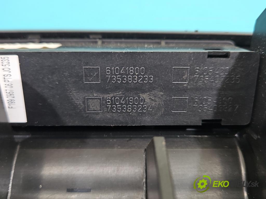 Fiat Punto Grande 1.4 8V 77 hp manual 57 kW 1368 cm3 5- Mřížka: topení medián: 735386328 (Mřížka topení)