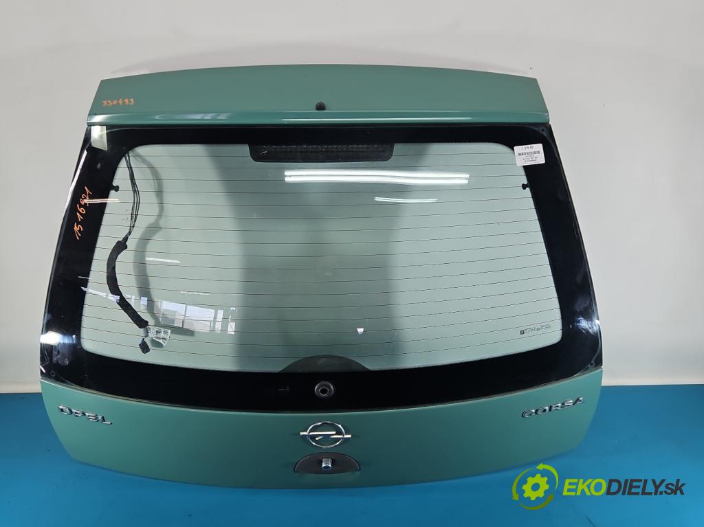 Opel Corsa C 2000-2006 1.0 12V 58 hp manual 43 kW 973 cm3 5- zadní kufrové dveře  (Zadní kapota (kufr))