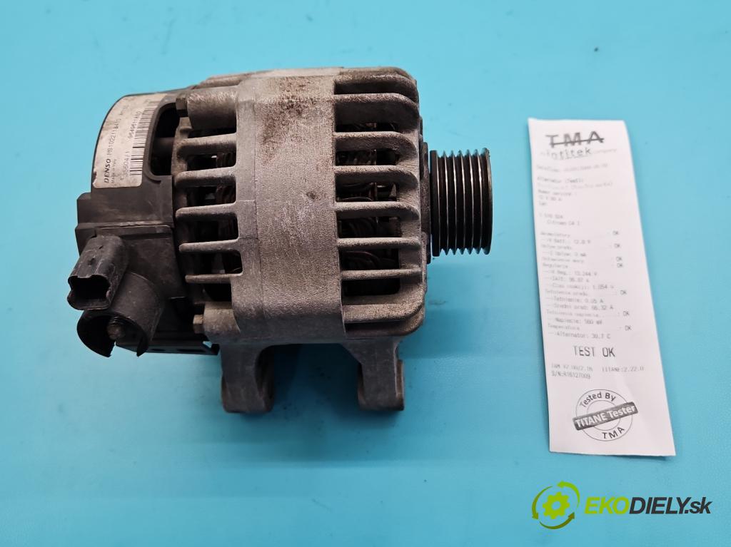 Citroen C4 I 2004-2011 1.6 16v 109 HP manual 80 kW 1587 cm3 5- Alternator 9649611880 (Alternátor)