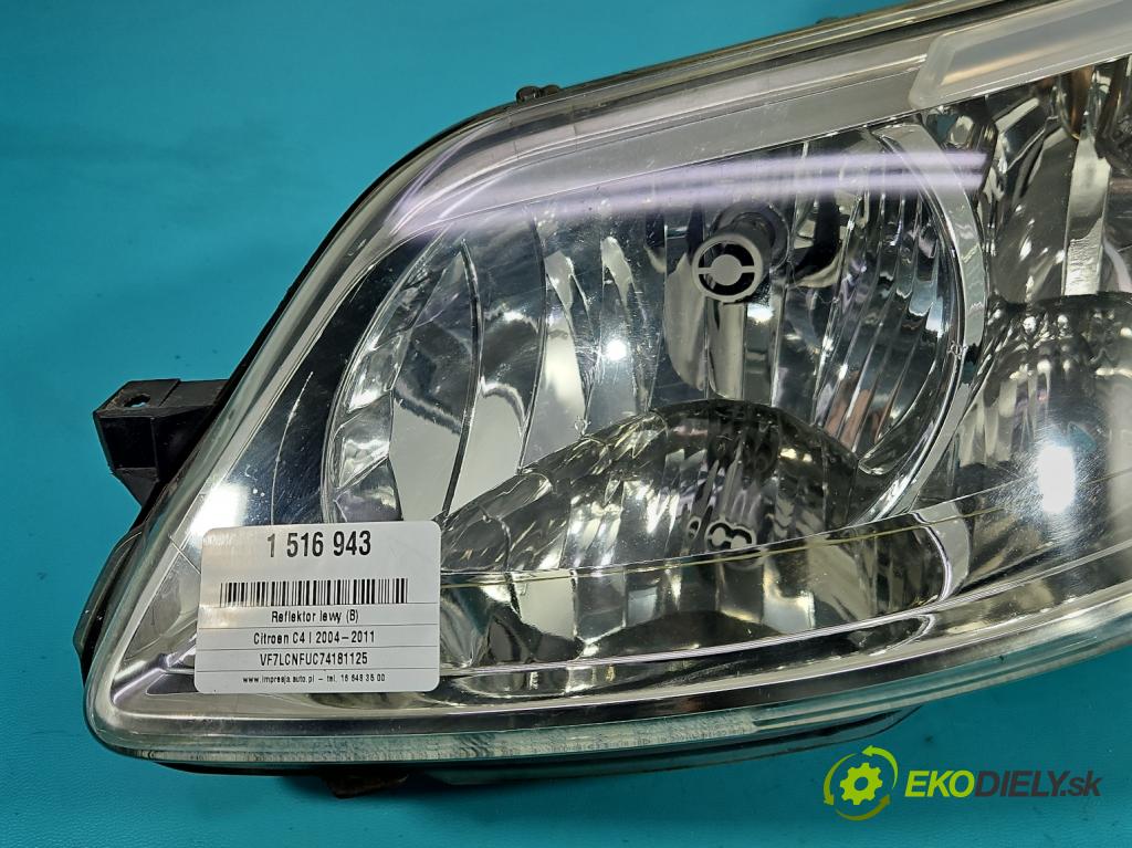Citroen C4 I 2004-2011 1.6 16v 109 hp manual 80 kW 1587 cm3 5- světlo levý  (Klika dveří ostatní)