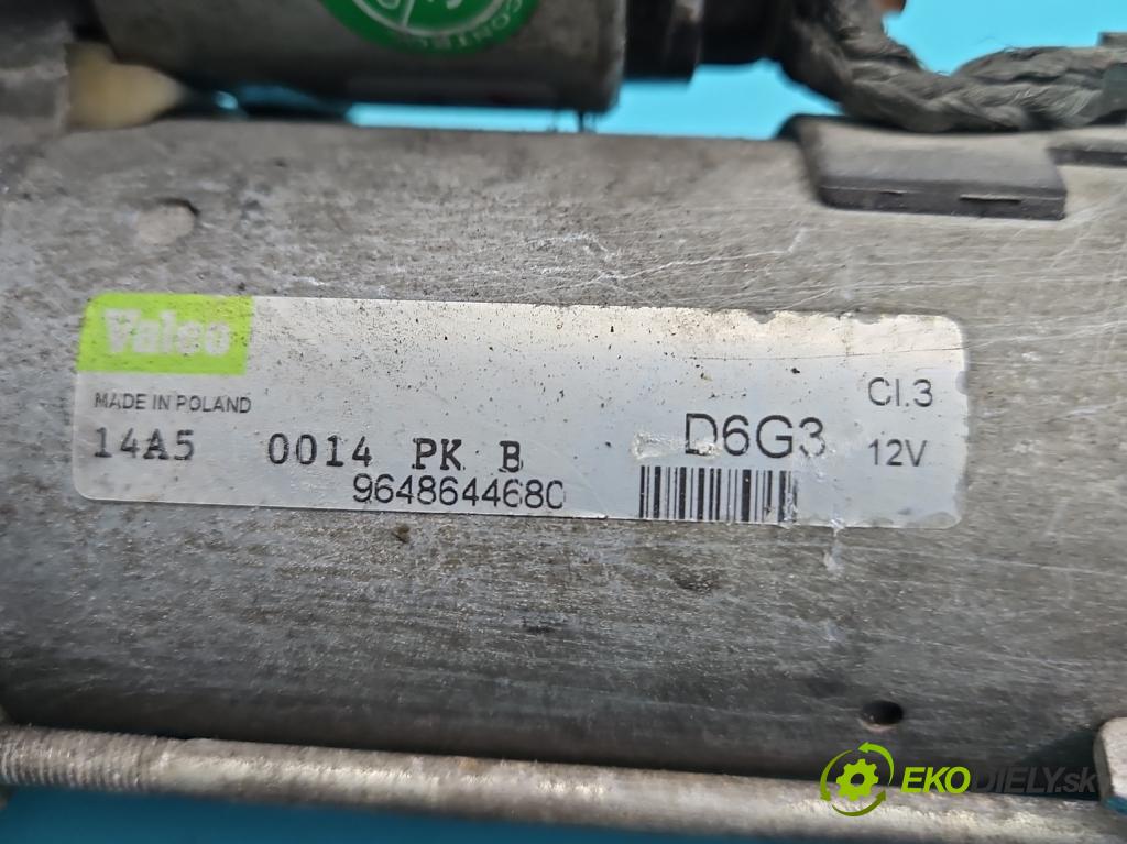 Citroen C4 I 2004-2011 1.6 16v 109 hp manual 80 kW 1587 cm3 5- startér: 9648644680 (Startér)