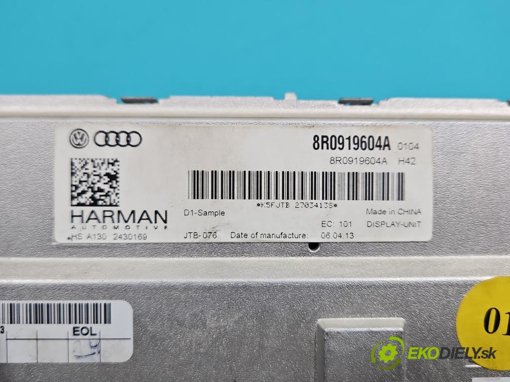 Audi Q5 2008-2016 3.0 tfsi: 272 HP automatic 200 kW 2995 cm3 5- Zobrazit: 8R0919604A (Prístrojová doska)