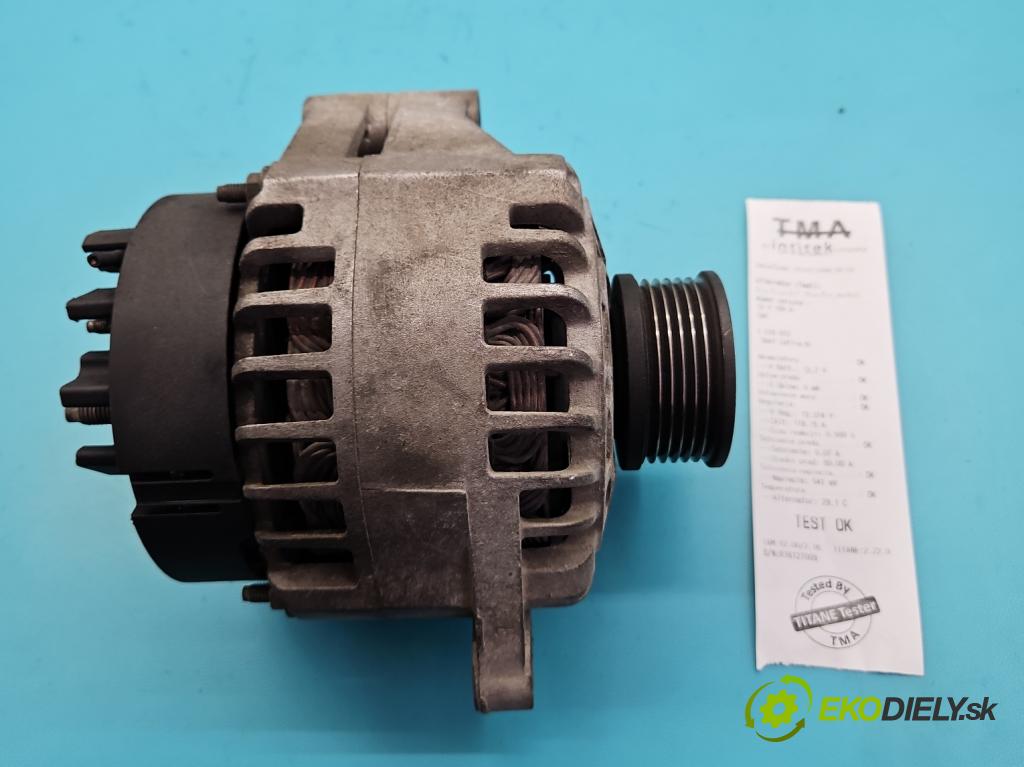 Opel Zafira B 2005-2014 1.9 cdti 101 HP manual 74 kW 1910 cm3 5- Alternator 0986048791 (Alternátor)