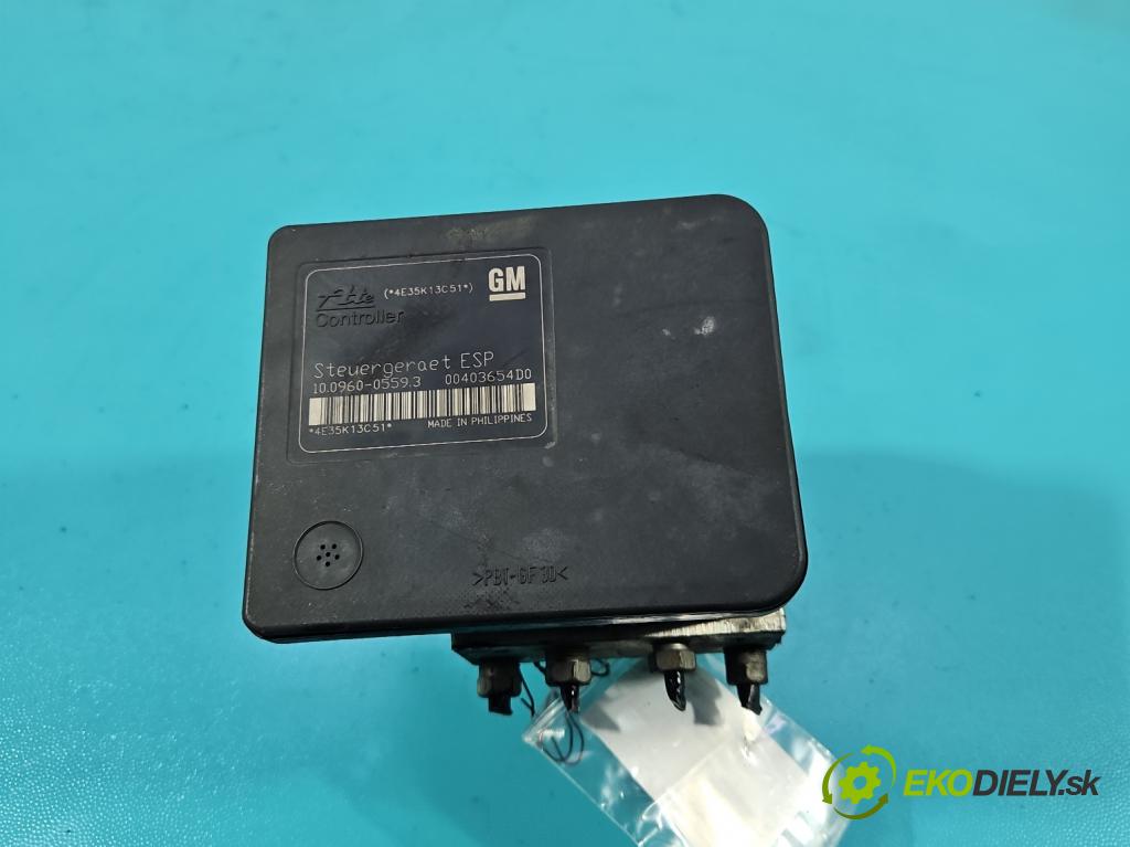 Opel Zafira B 2005-2014 1.9 cdti 101 HP manual 74 kW 1910 cm3 5- čerpadlo abs 13234911 (Pumpa ABS)