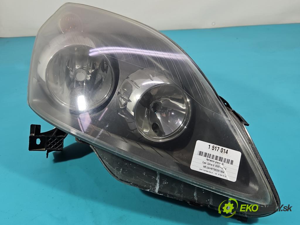 Opel Zafira B 2005-2014 1.9 cdti 101 HP manual 74 kW 1910 cm3 5- Reflektor: pravý  (Svetlo predné pravé)