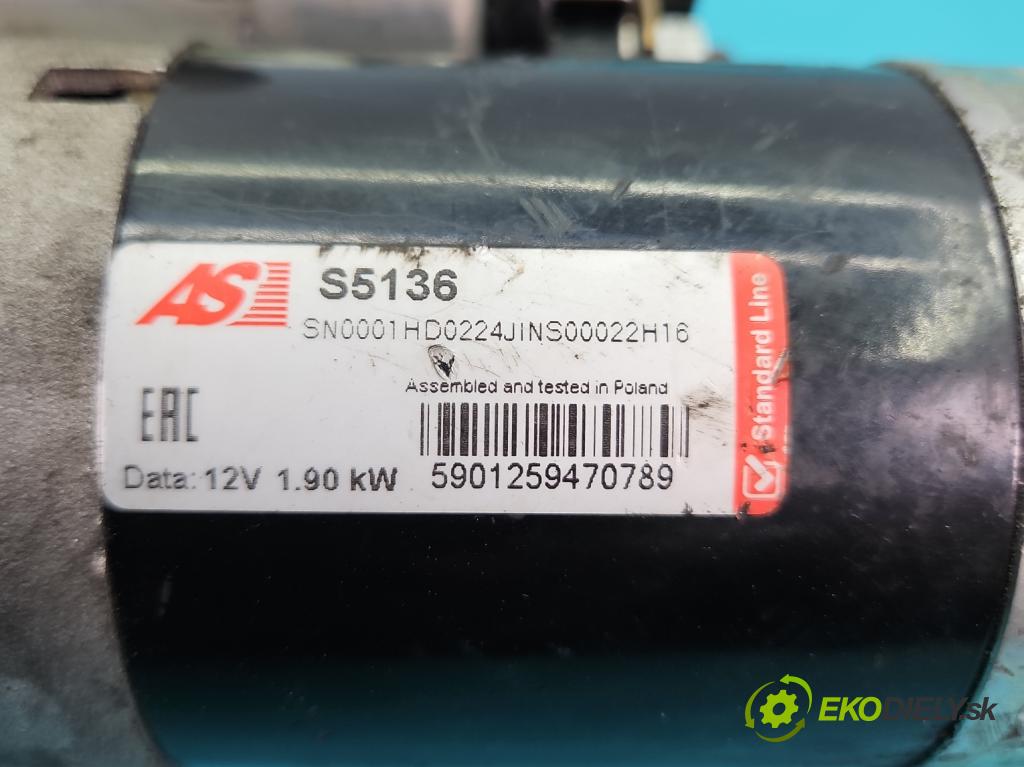 Opel Zafira B 2005-2014 1.9 cdti 101 hp manual 74 kW 1910 cm3 5- startér:  (Startér)