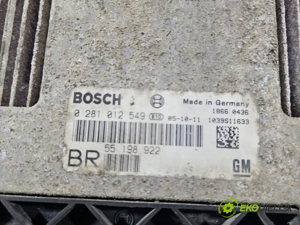 Opel Zafira B 2005-2014 1.9 cdti 101 HP manual 74 kW 1910 cm3 5- riadiaca jednotka motora 0281012549