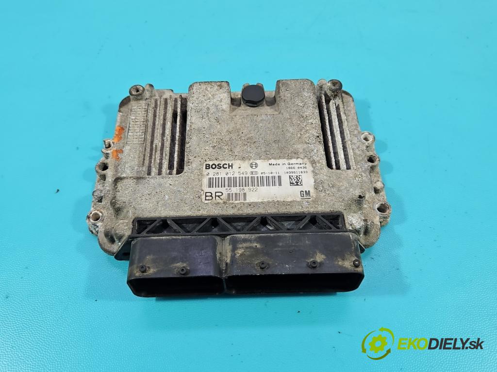 Opel Zafira B 2005-2014 1.9 cdti 101 HP manual 74 kW 1910 cm3 5- riadiaca jednotka motora 0281012549