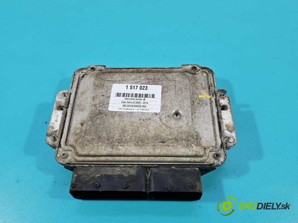 Opel Zafira B 2005-2014 1.9 cdti 101 HP manual 74 kW 1910 cm3 5- riadiaca jednotka motora 0281012549