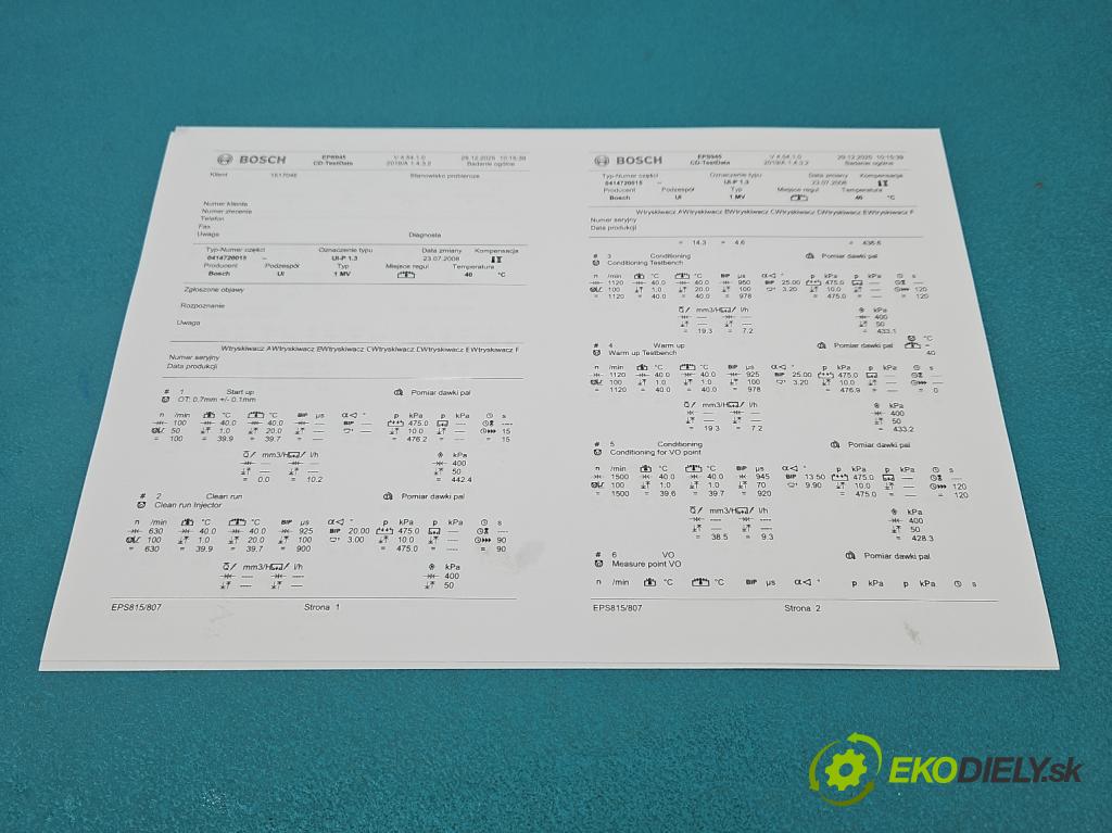 Vw Golf IV 1997-2003 1.9 tdi 101 HP manual 74 kW 1896 cm3 5- vstrekovacie čerpadlo 0414720015 (Vstrekovač paliva)