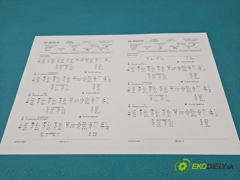 Vw Golf IV 1997-2003 1.9 tdi 101 HP manual 74 kW 1896 cm3 5- vstrekovacie čerpadlo 0414720015 (Vstrekovač paliva)
