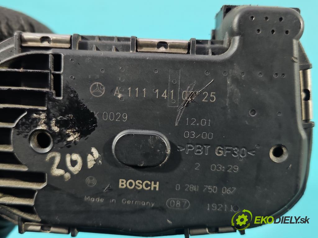 Mercedes Vito W638 1996-2003 2.0b 129 HP manual 95 kW 1998 cm3 3- klapka 0280750037 (Škrtiaca klapka)