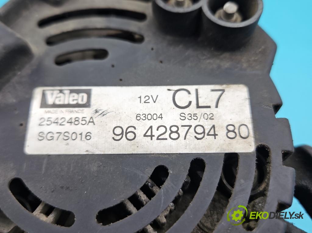 Citroen C3 I 2002-2009 1.1 8v 60 HP manual 44.1 kW 1124 cm3 5- Alternator 9642879480 (Alternátor)