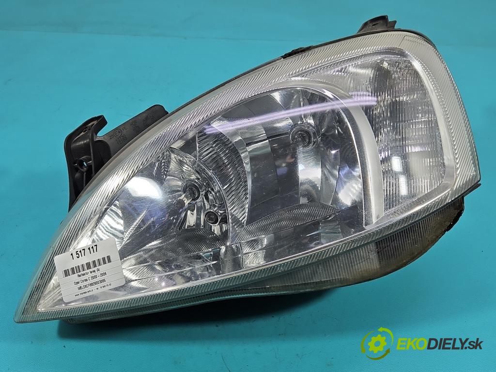 Opel Corsa C 2000-2006 1.0 12V 58 HP manual 43 kW 973 cm3 5- Reflektor: ľavý  (Kľučka dverí ostatné)