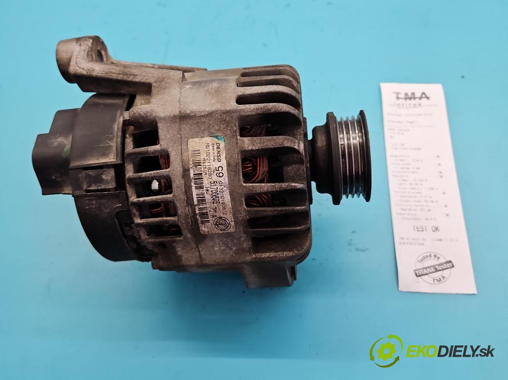 Fiat Punto Grande 1.4 8V 77 HP manual 57 kW 1368 cm3 5- Alternator 51700675 (Alternátor)