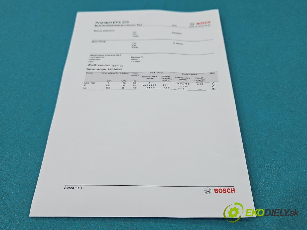 Toyota Corolla E12 2001-2009 2.0 D4D 90 HP manual 66 kW 1995 cm3 5- vstrek 23670-27020 (Vstrekovač paliva)