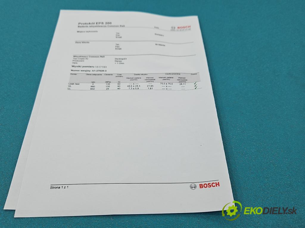 Toyota Corolla E12 2001-2009 2.0 D4D 90 HP manual 66 kW 1995 cm3 5- vstrek 23670-27020 (Vstrekovač paliva)