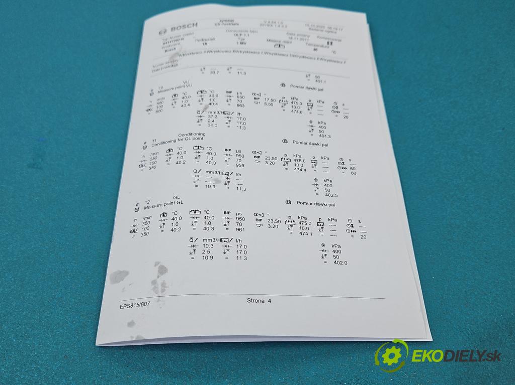 Vw Passat B5 1995-2005 1.9 tdi 131 hp manual 96 kW 1896 cm3 5- vstřikovací čerpadlo 0414720216 (Vstřikovač paliva)