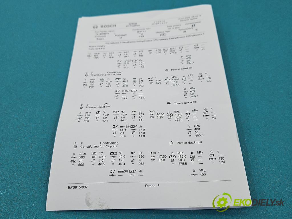 Vw Passat B5 1995-2005 1.9 tdi 131 hp manual 96 kW 1896 cm3 5- vstřikovací čerpadlo 0414720216 (Vstřikovač paliva)