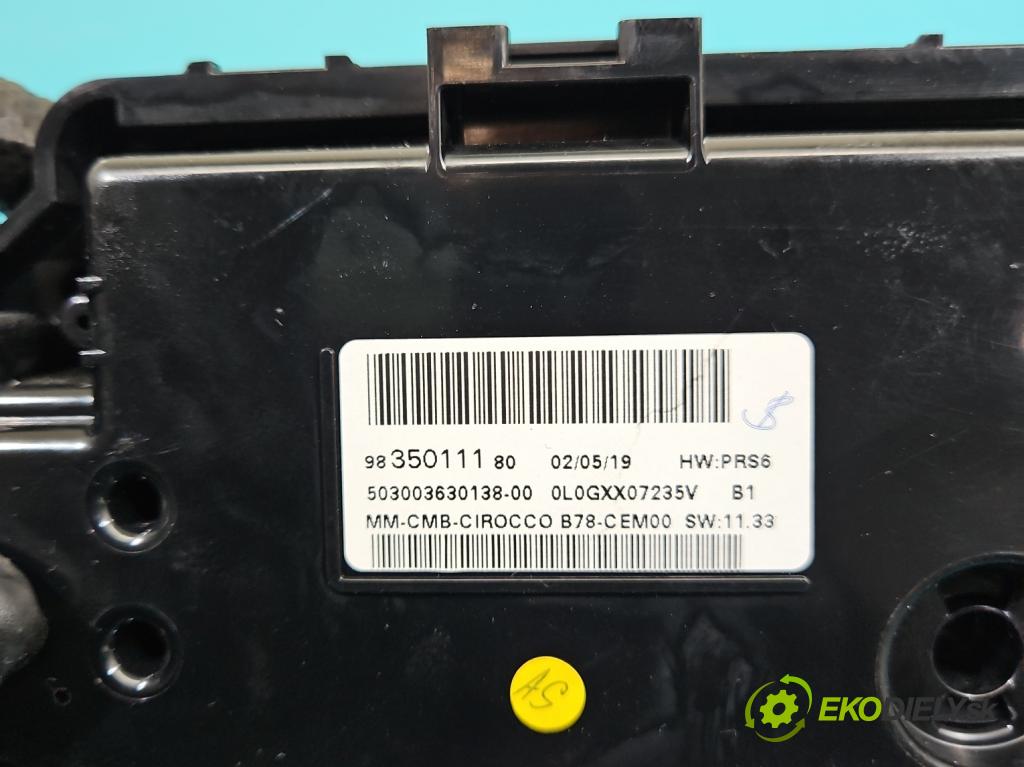 Citroen C4 Grand Picasso II 2013-2022 2.0 HDI 163 HP automatic 120 kW 1997 cm3 5- prístrojovka/ budíky 9835011180 (Prístrojová doska)