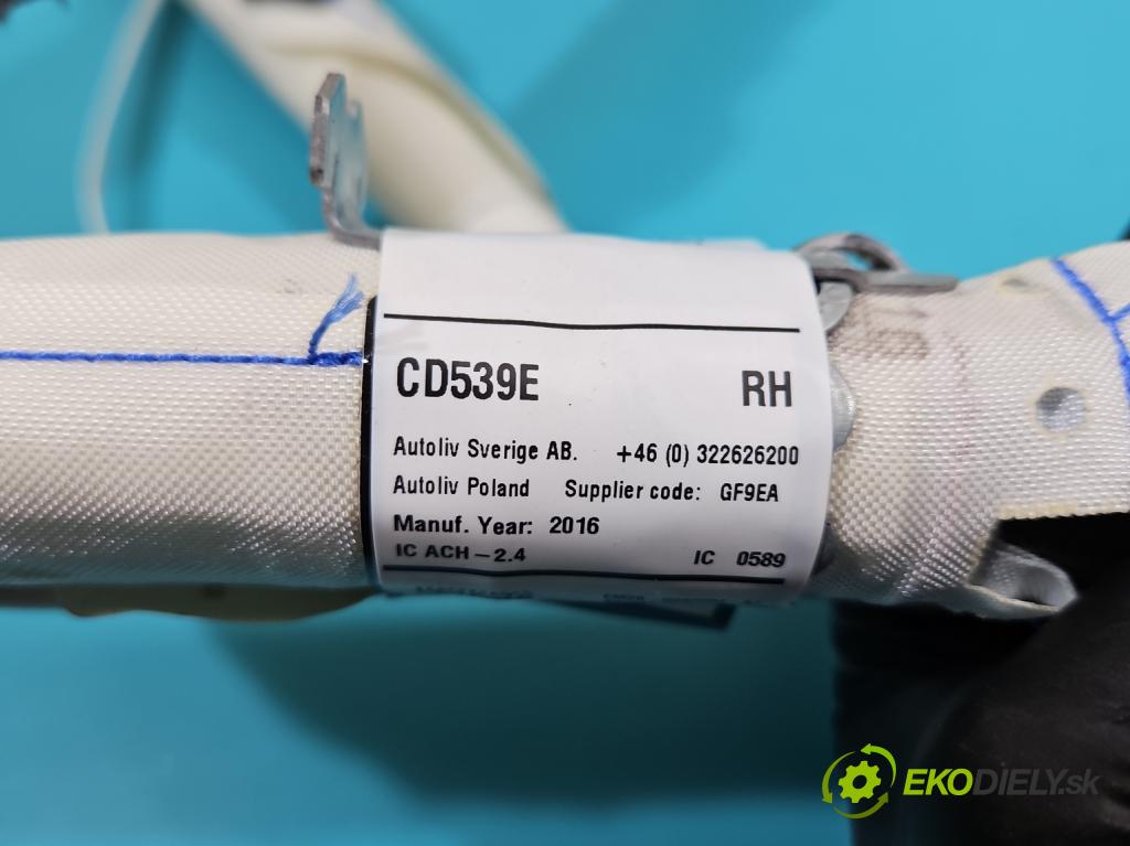 Ford S-max II 2015-2023 2.0 tdci 150 hp manual 110.3 kW 1997 cm3 5- Záclona: pravé EM2B-R042D94-AJ