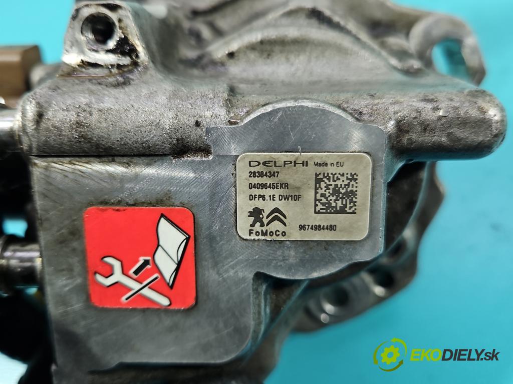 Ford S-max II 2015-2023 2.0 tdci 150 HP manual 110.3 kW 1997 cm3 5- čerpadlo vstrekovacia 9674984480 (Vstrekovacie čerpadlo)