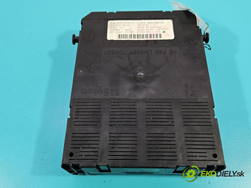 Peugeot 307 1.6 16v 109 HP manual 80 kW 1587 cm3 5- riadiaca jednotka ostatné 9636760580