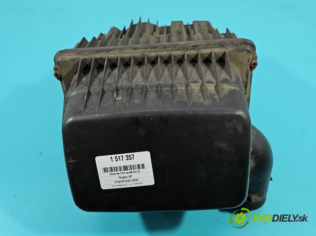Peugeot 307 1.6 16v 109 HP manual 80 kW 1587 cm3 5- obal filtra vzduchu 9635628980C (Obal vzduchového filtra)