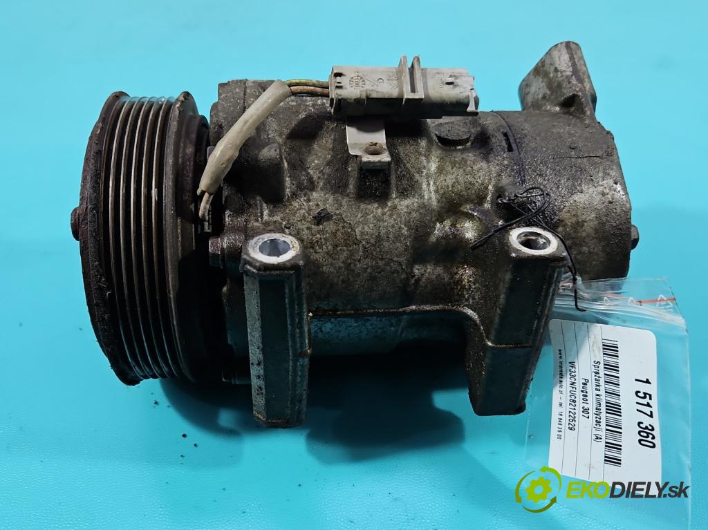 Peugeot 307 1.6 16v 109 hp manual 80 kW 1587 cm3 5- Kompresor: klíma 0118506160 (Kompresor klimatizace)