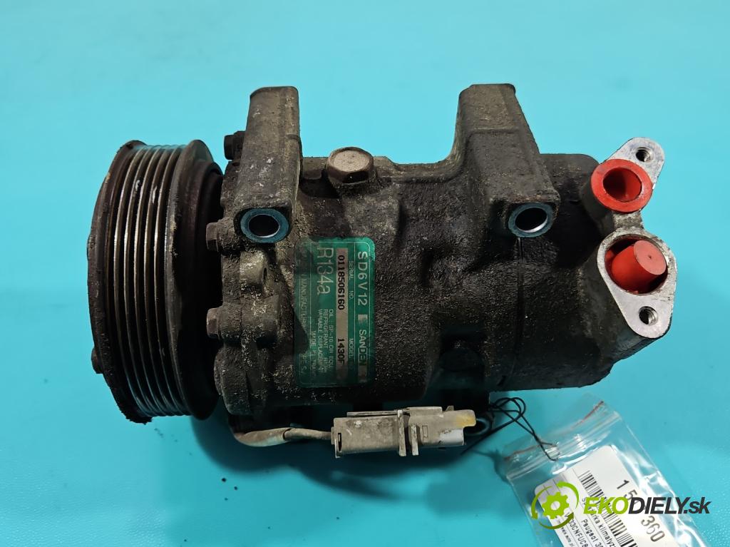 Peugeot 307 1.6 16v 109 hp manual 80 kW 1587 cm3 5- Kompresor: klíma 0118506160 (Kompresor klimatizace)