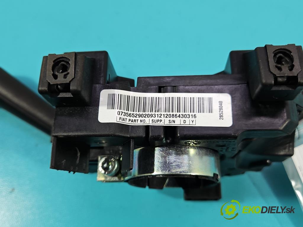 Fiat Tipo II 2015- 1.6 jtd 120 HP manual 88 kW 1598 cm3 5- prepínač komplex: 07356529020 (Prepínacie páčky pod volantom)