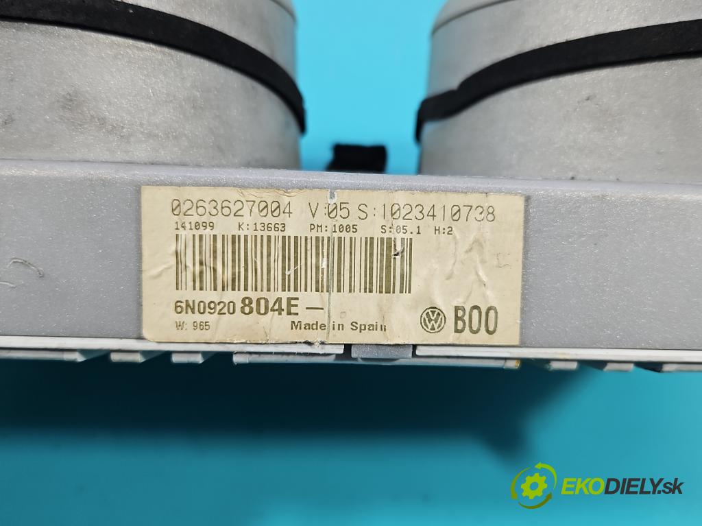 Vw Polo III 6N 1994-2001 1.4 MPI 60 HP manual 44 kW 1390 cm3 3- prístrojovka/ budíky 6N0920804E (Prístrojová doska)