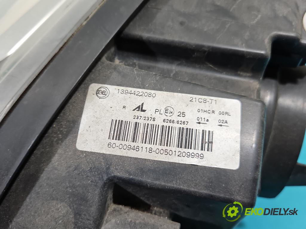 Fiat Ducato IV 2014- 2.3 jtd 150 HP manual 110 kW 2287 cm3 2- Reflektor: pravý 1394422080 (Svetlo predné pravé)