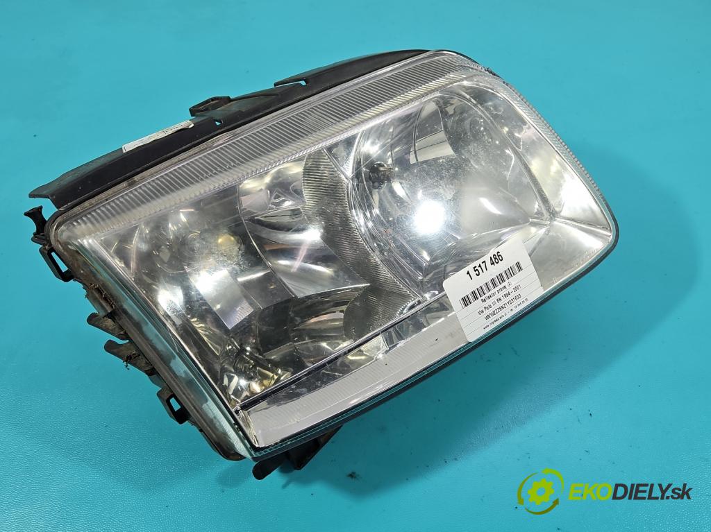 Vw Polo III 6N 1994-2001 1.4 MPI 60 hp manual 44 kW 1390 cm3 3- světlo pravý  (Pravé přední světlo)