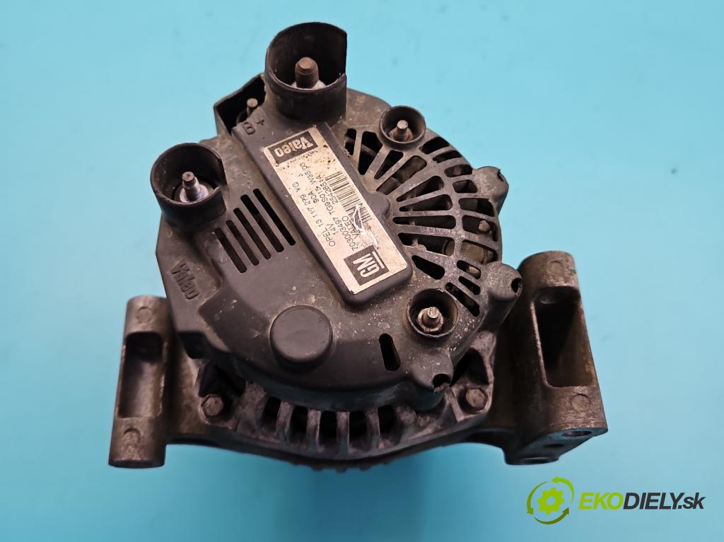 Opel Corsa C 2000-2006 1.3 CDTI 69KM manual 51 kW 1248 cm3 3- Alternator 13117279 (Alternátor)