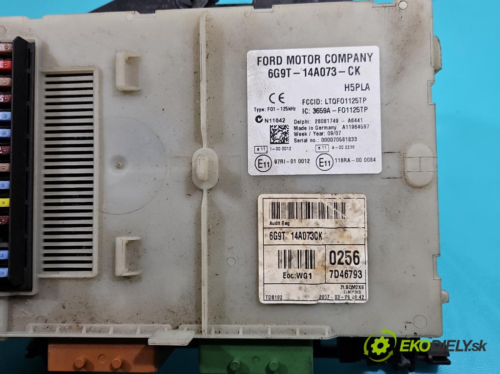 Ford Galaxy Mk2 2006-2015 2.0 TDCI 140 HP manual 103 kW 1999 cm3 5- skrinka poistka 6G9T14A073CK (Poistková skrinka)