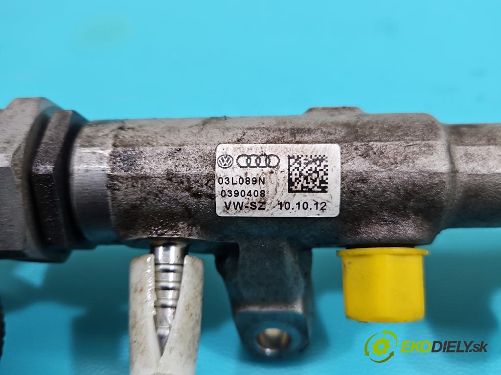 Vw Passat B7 2010-2014 2.0 tdi 170 HP automatic 125 kW 1968 cm3 5- lišta vstrekovacia 03L089N (Vstrekovacia lišta)