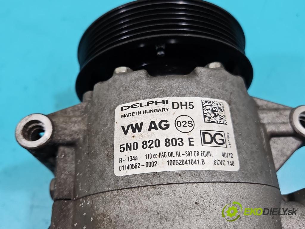 Vw Passat B7 2010-2014 2.0 tdi 170 hp automatic 125 kW 1968 cm3 5- Kompresor: klíma 5N0820803E (Kompresor klimatizace)