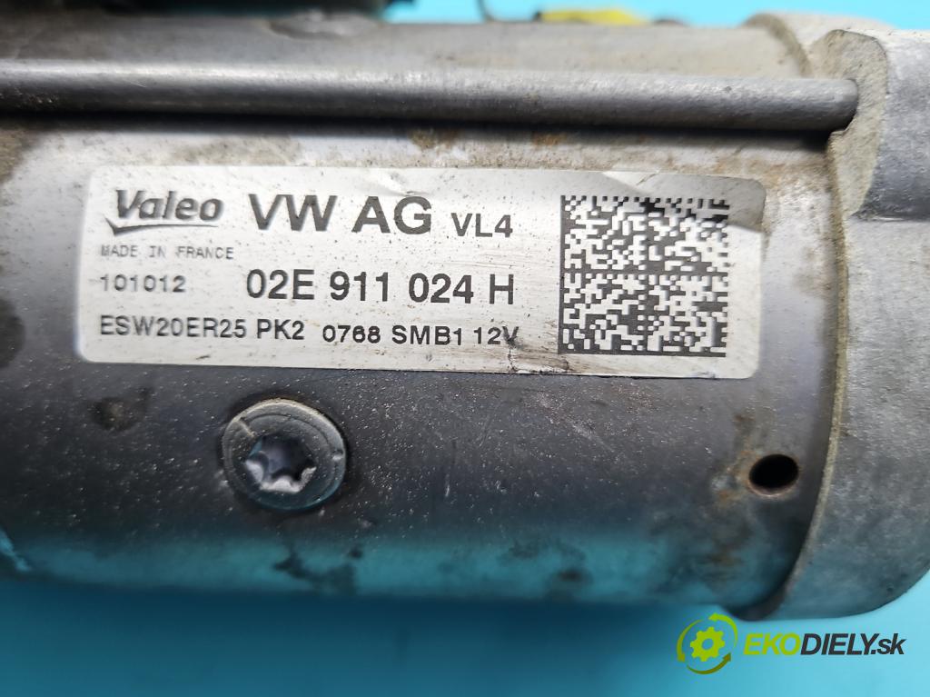 Vw Passat B7 2010-2014 2.0 tdi 170 HP automatic 125 kW 1968 cm3 5- štartér 02E911024H (Štartér)