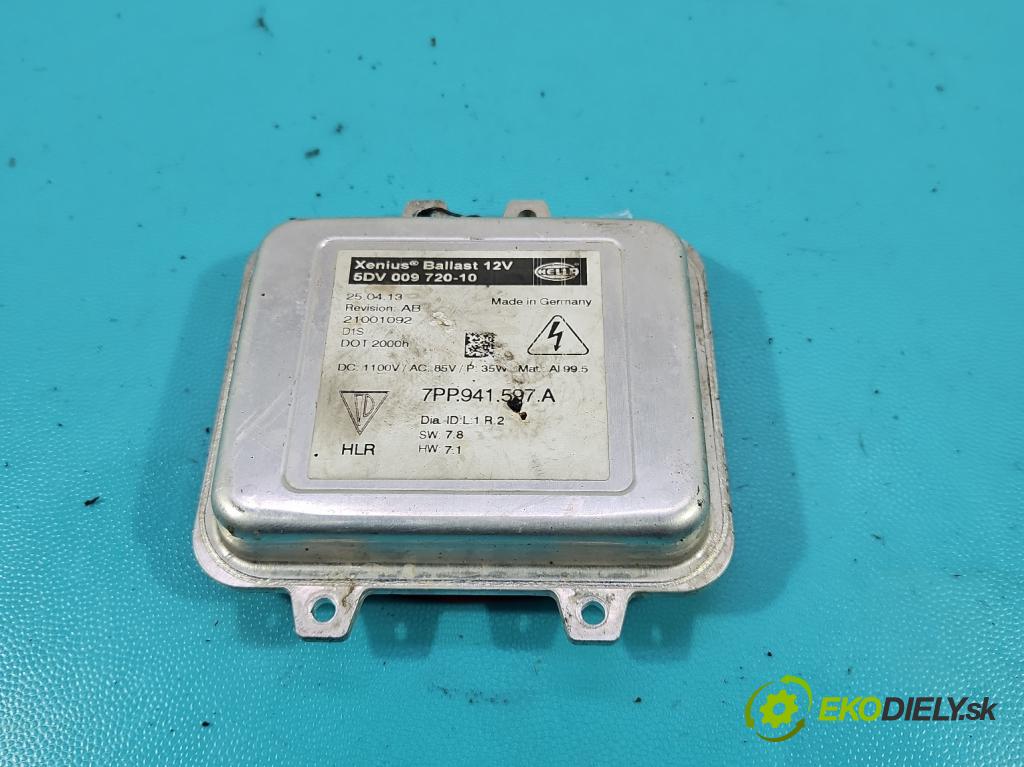 Porsche Panamera I 970 2009-2016 3.0 v6 420 hp automatic 309 kW 2997 cm3 5- střídač: xenon 5DV009720-10 (Riadiaca jednotka xenónu)