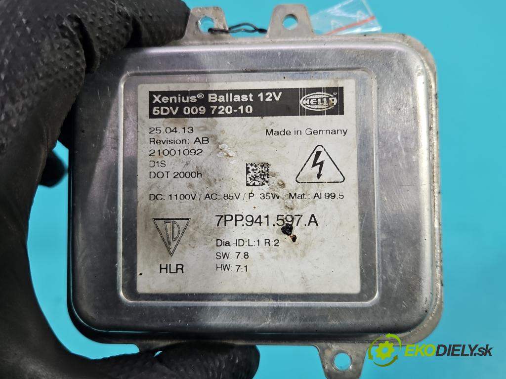 Porsche Panamera I 970 2009-2016 3.0 v6 420 hp automatic 309 kW 2997 cm3 5- střídač: xenon 5DV009720-10 (Riadiaca jednotka xenónu)