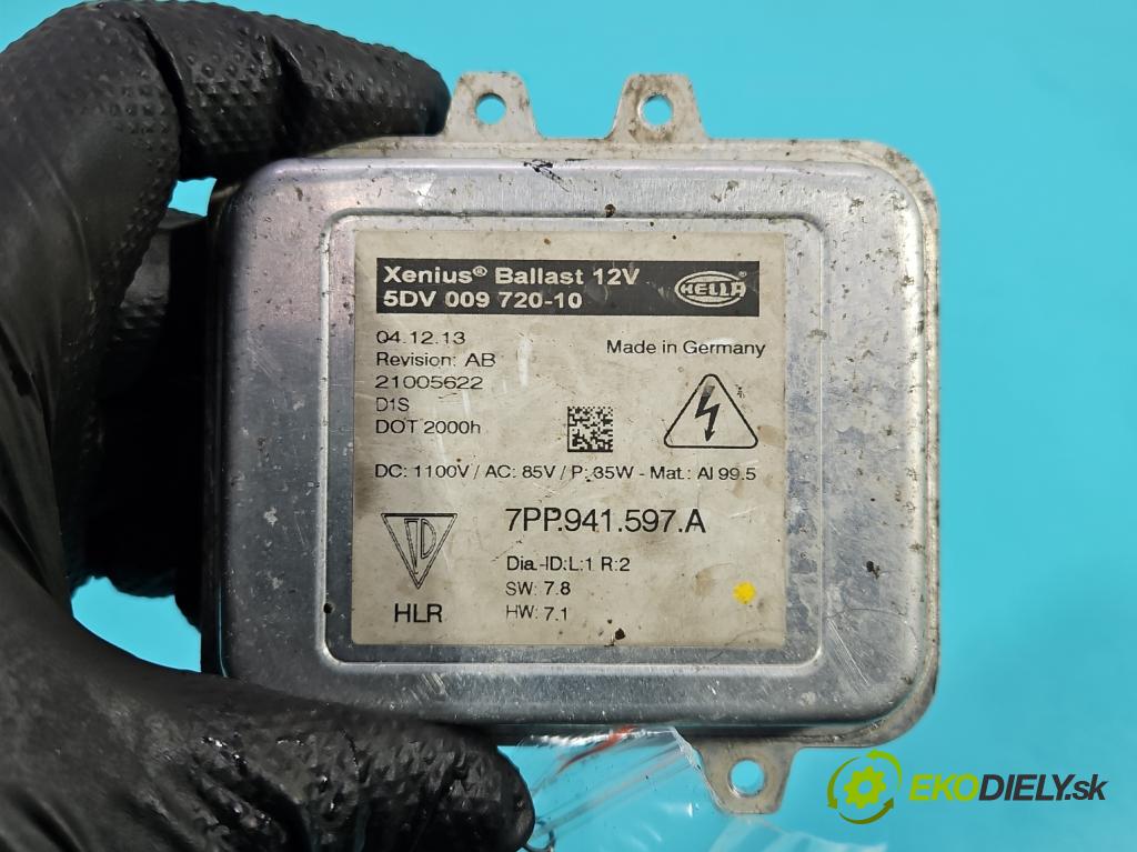 Porsche Panamera I 970 2009-2016 3.0 v6 420 hp automatic 309 kW 2997 cm3 5- střídač: xenon 5DV009720-10 (Riadiaca jednotka xenónu)