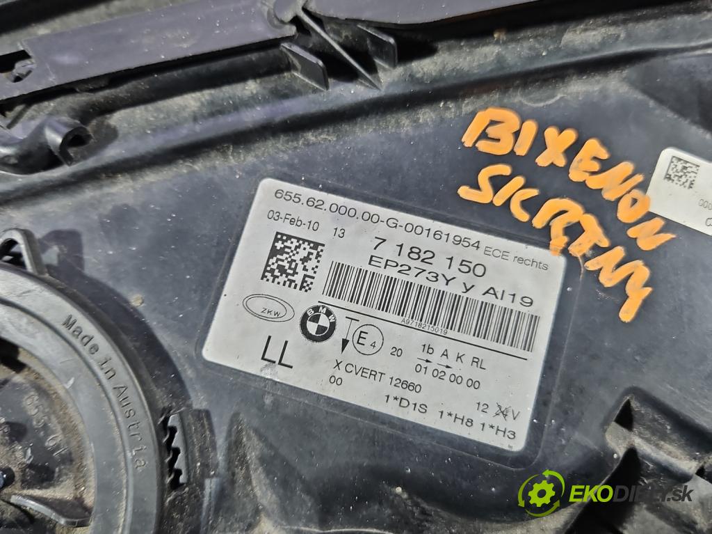 Bmw 7 F01 2008-2015 3.0d 245KM automatic 180 kW 2993 cm3 4- Reflektor: pravý 7182150 (Svetlo predné pravé)