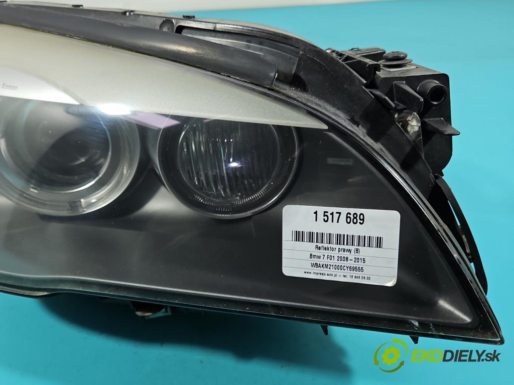 Bmw 7 F01 2008-2015 3.0d 245KM automatic 180 kW 2993 cm3 4- Reflektor: pravý 7182150 (Svetlo predné pravé)