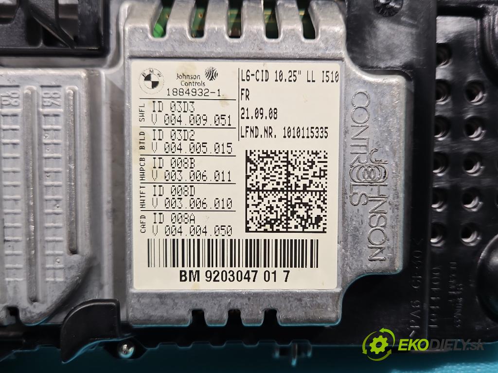 Bmw 7 F01 2008-2015 3.0d 245KM automatic 180 kW 2993 cm3 4- Zobrazit: 9203047 (Prístrojová doska)