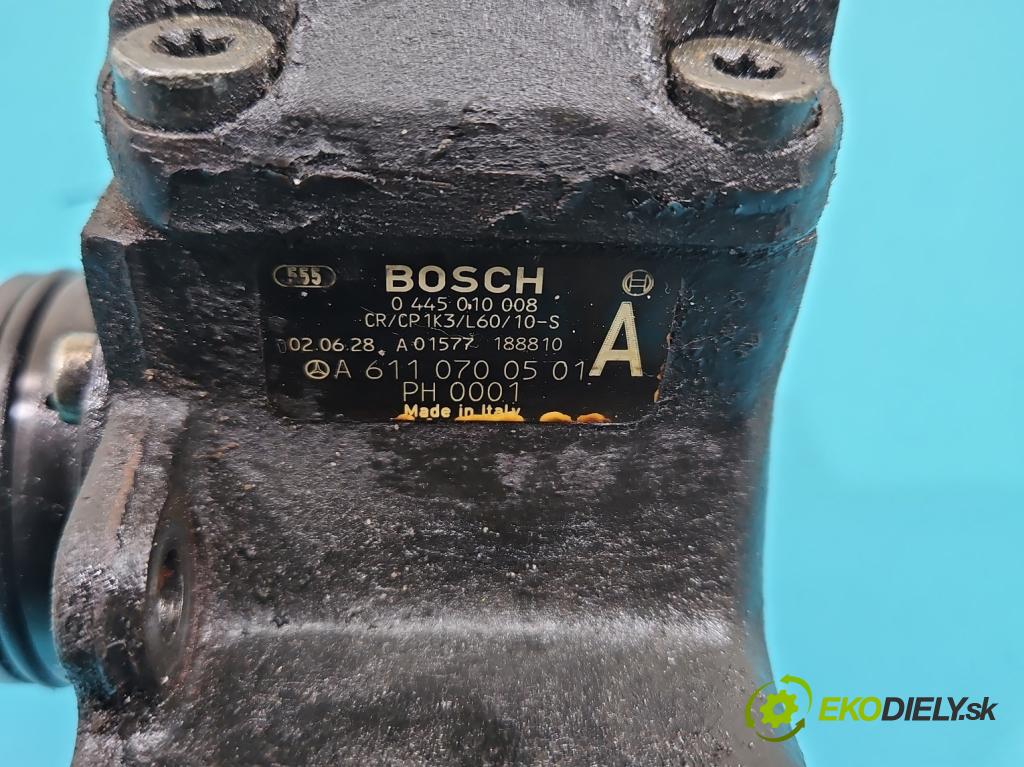 Mercedes A W168 1997-2004 1.7 cdi 95 hp manual 70 kW 1689 cm3 5- čerpadlo vstřikovací 0445010008 (Vstřikovací čerpadlo)