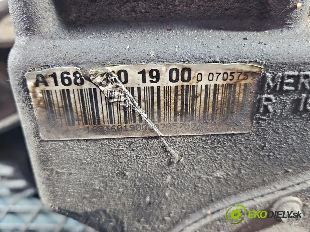 Mercedes A W168 1997-2004 1.7 cdi 95 hp manual 70 kW 1689 cm3 5- převodovka stupňová manual A1683601900