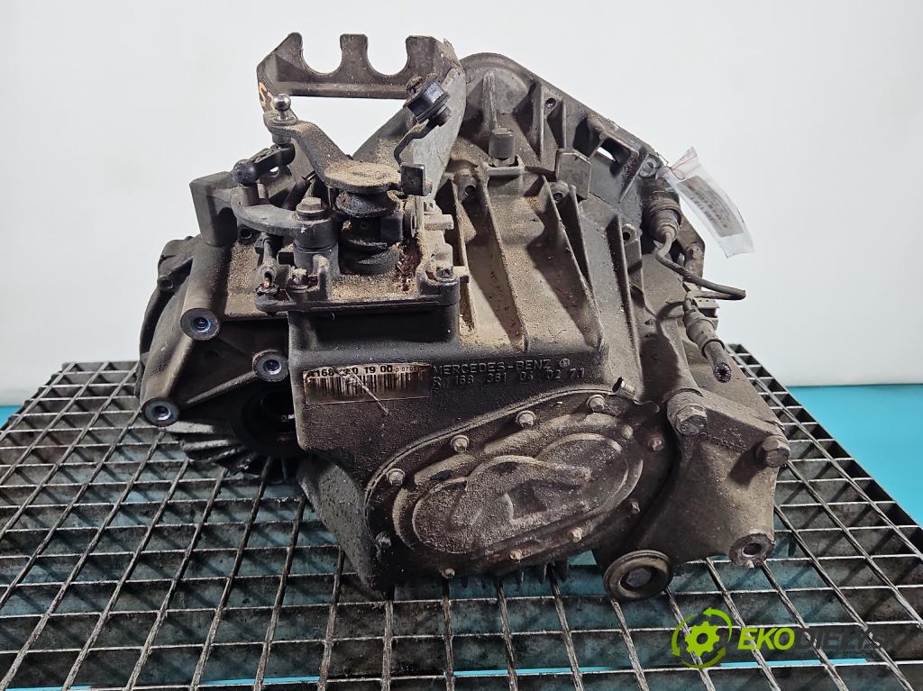 Mercedes A W168 1997-2004 1.7 cdi 95 hp manual 70 kW 1689 cm3 5- převodovka stupňová manual A1683601900